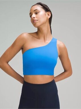 Lululemon one shoulder workout top in pool size size 6